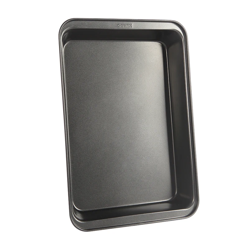 CHEFMADE Non Stick Coating Silver Black Carbon Steel Bakeware Tray Baking Plate Cooking Cool Carry Pan