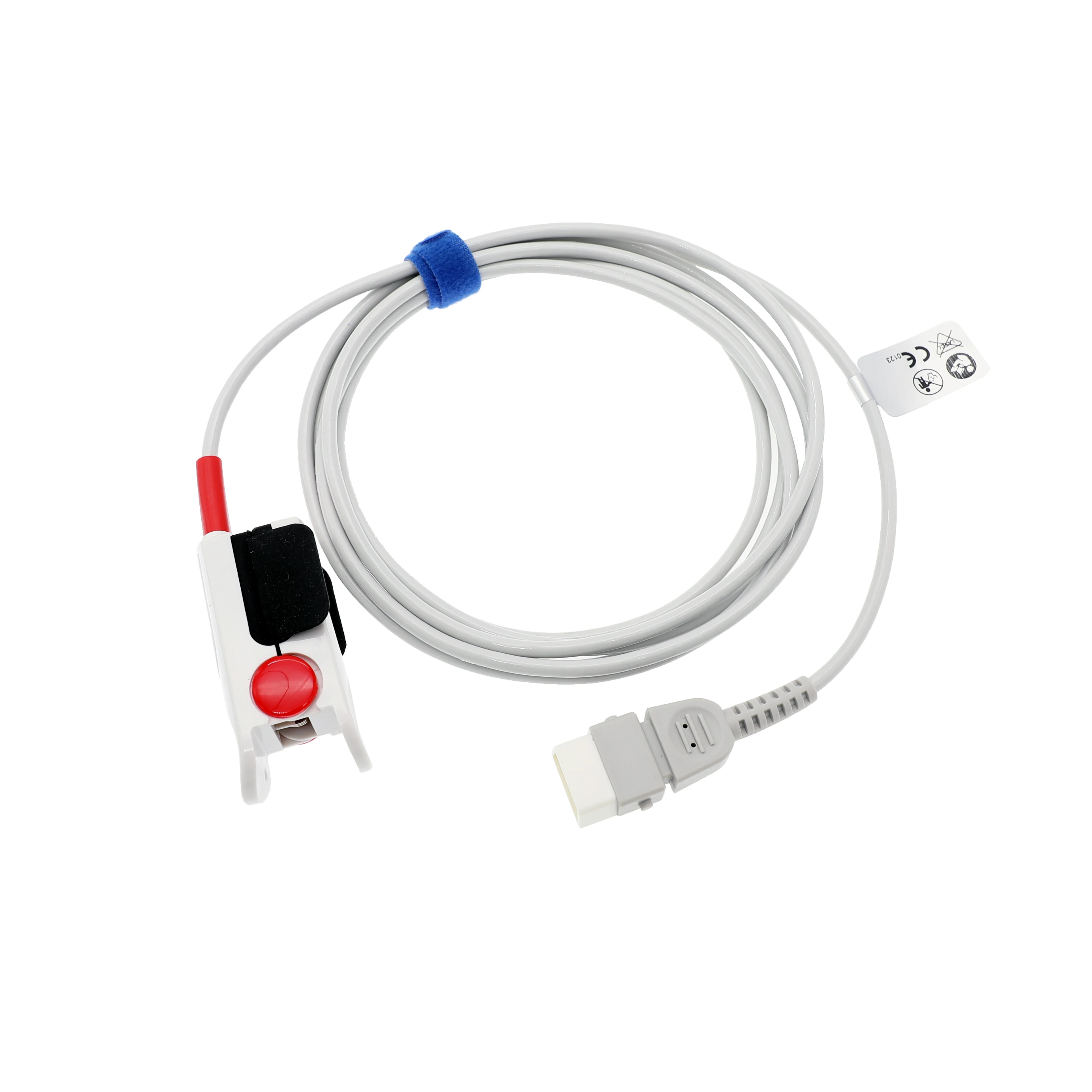 9ft Adult Finger SpO2 Sensor , compatilible 3300-3304,3401,Burdick PRO2, medical equipment accessories