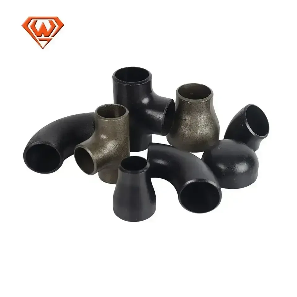 Equal Seamless Straight Tee Reducer Elbow Carbon Steel Butt Welded Pipe Fittings