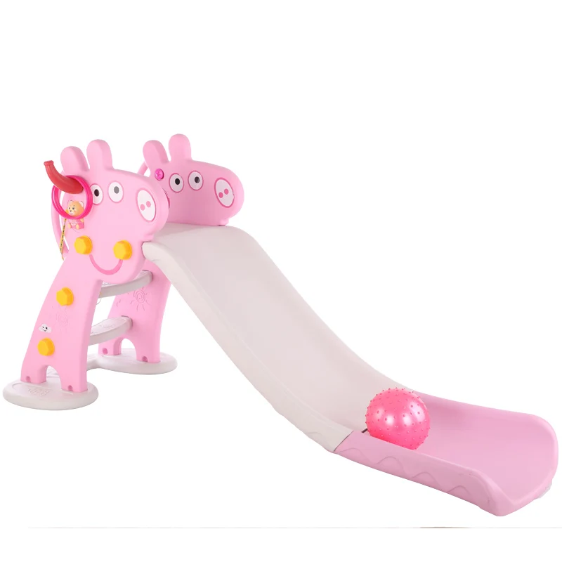 Детская семейная игровая площадка, модная комнатная горка с музыкальной корзиной, качели