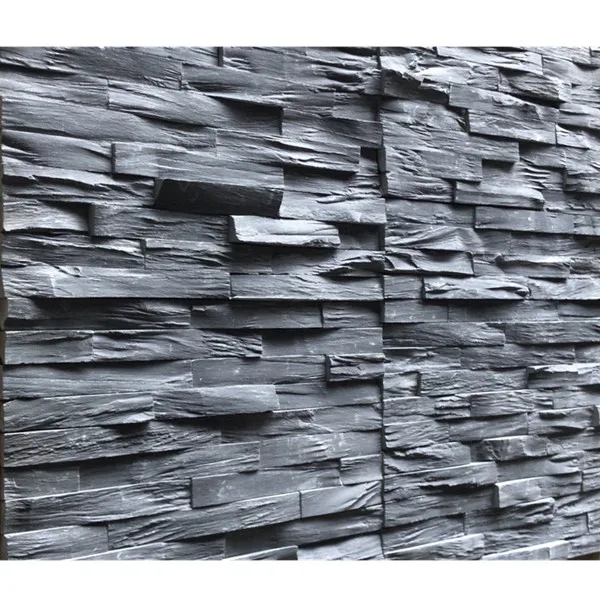 Split rough surface finishing natural black slate wall cladding stone veneer