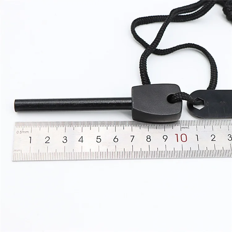 KongBo High Quality Emergency Magnesium Fire Starter Flint Rod With Ruler for Outdoor Hiking