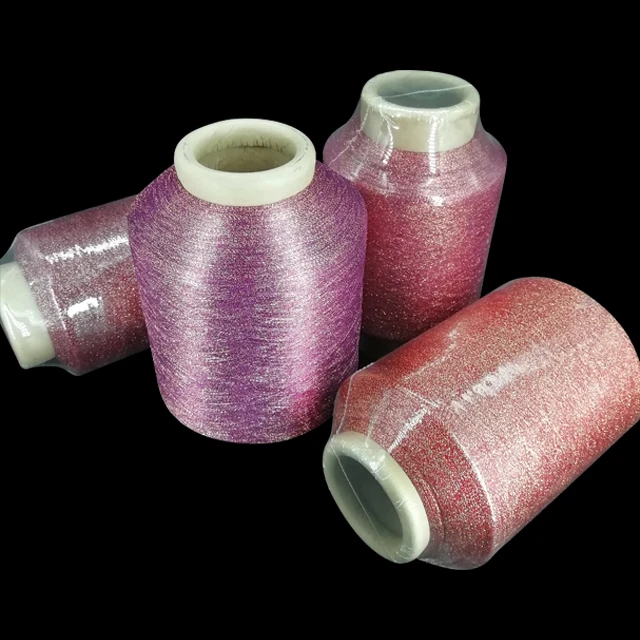Ms Type Gold Embroidery Polyester Metallic Yarn For Weaving made in China sequin yarn