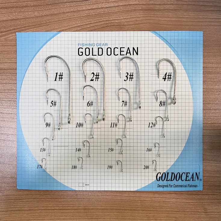 1#-20#  2330 Fishhook High Carbon Steel KIRBY SEA WITH RING Barbed Hook Commercial Saltwater Fishing Hooks