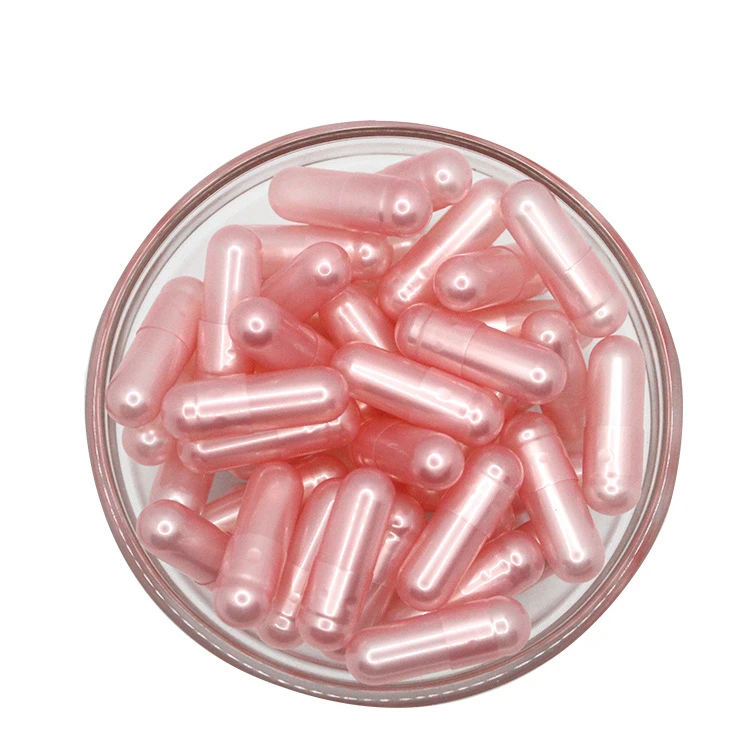 all colors pearl pink color empty capsule