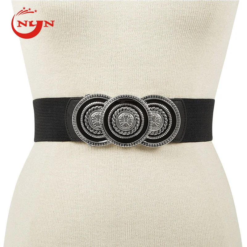 high quality  Spot ladies girdle enamel round buckle zinc alloy buckles From Macys