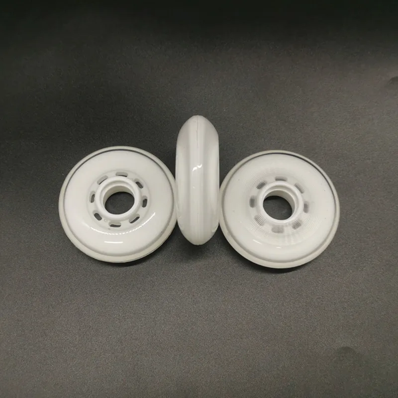 Factory OEM 68mm 72mm 76mm 80mm ice hockey skate wheel Roller Free Skating  inline hockey wheels wheels hockey skates 74a 80mm