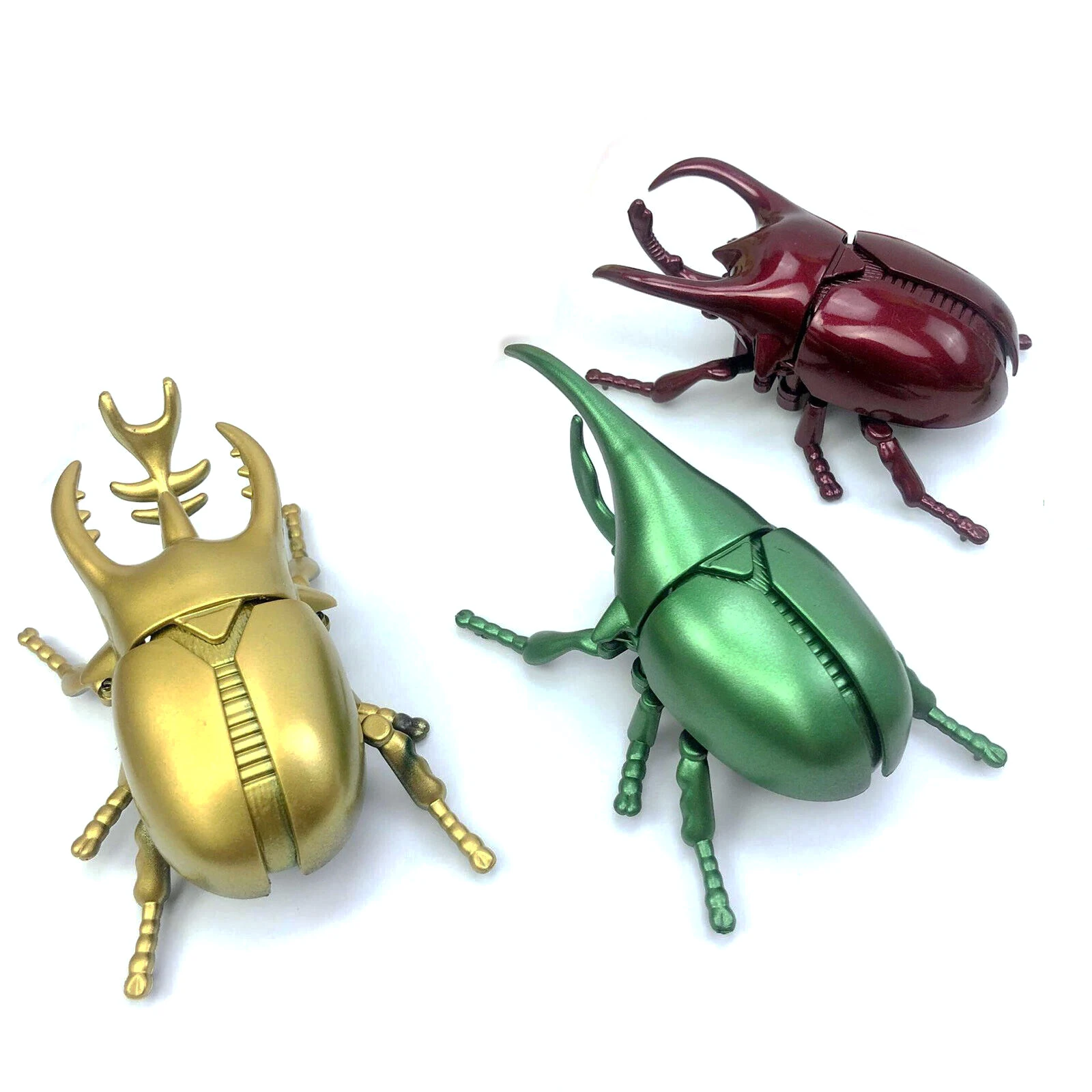 3PCS Wind Up Beetle Toys Realistic Clockwork Insects Highly Detailed Beetle Model for Educational Play and Insect Collection