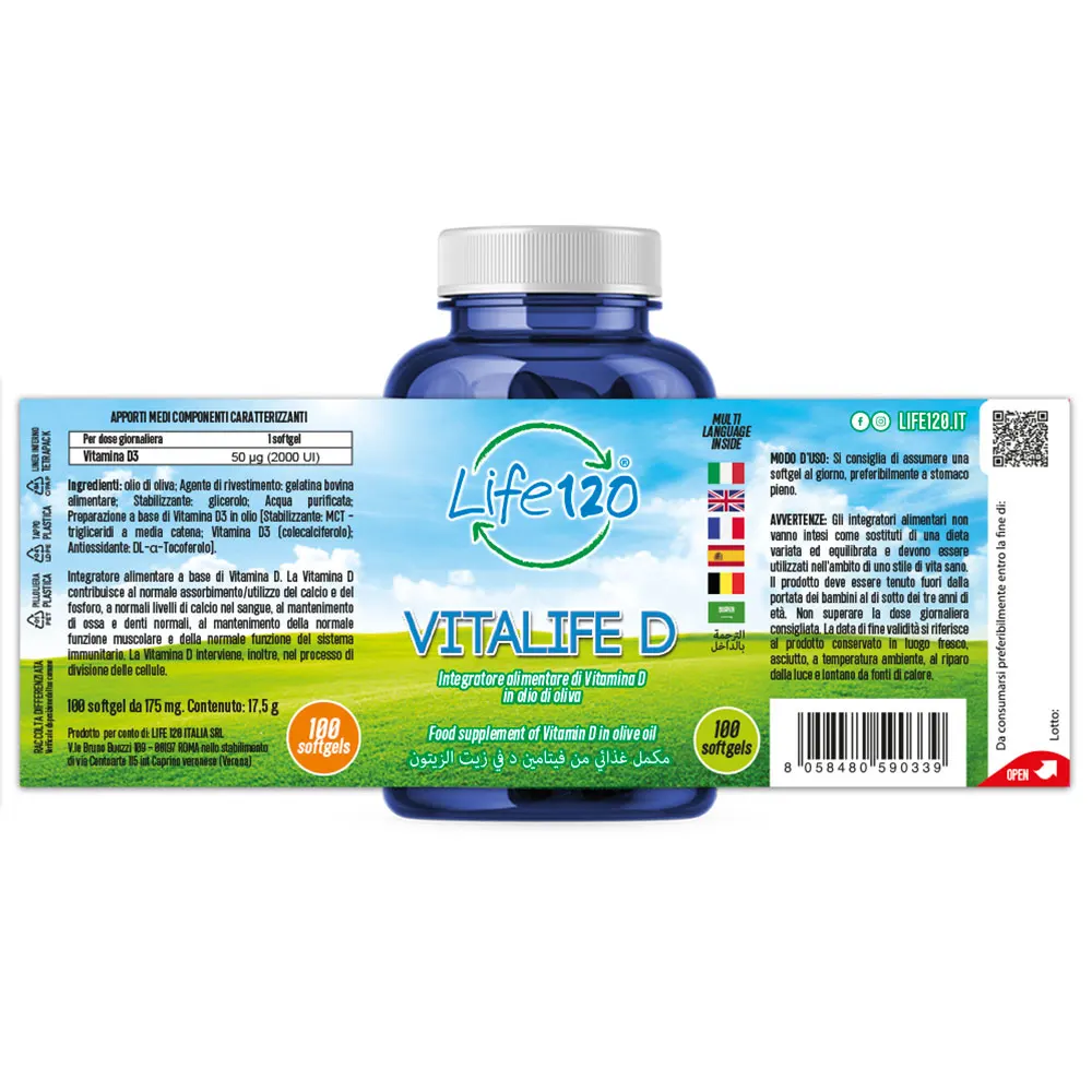 Best Vitalife D Formula - Food Supplement Based on Vitamin D with Immunostimulant Benefits - For Teenagers & Up
