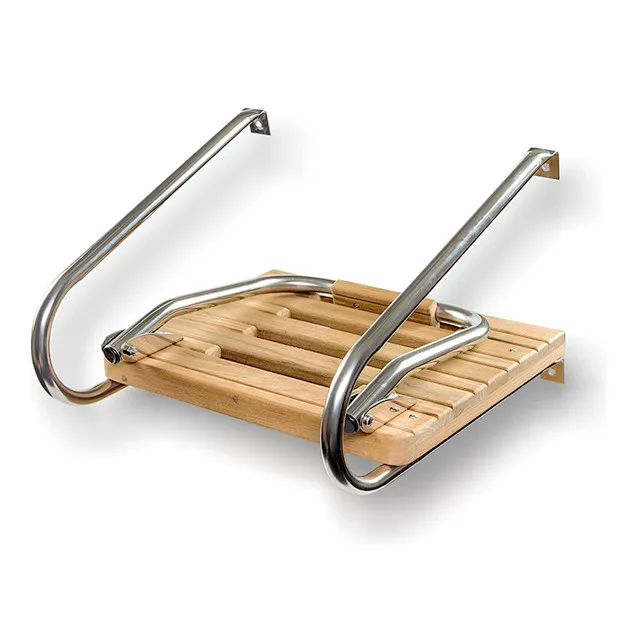 Marine Products Teak Swim Platform with Ladder, 316 Stainless Steel Boats w/Inboard/Outboard Motors