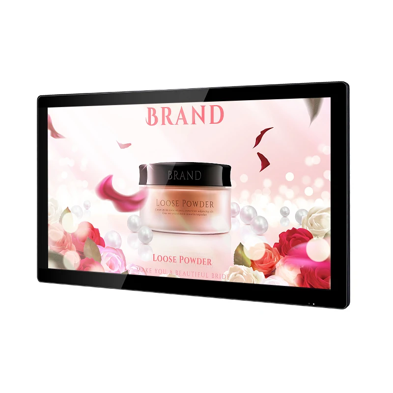 Advertising display monitor32 inch tv lcd screen panel display black touch screen display wholesale for shopping mall