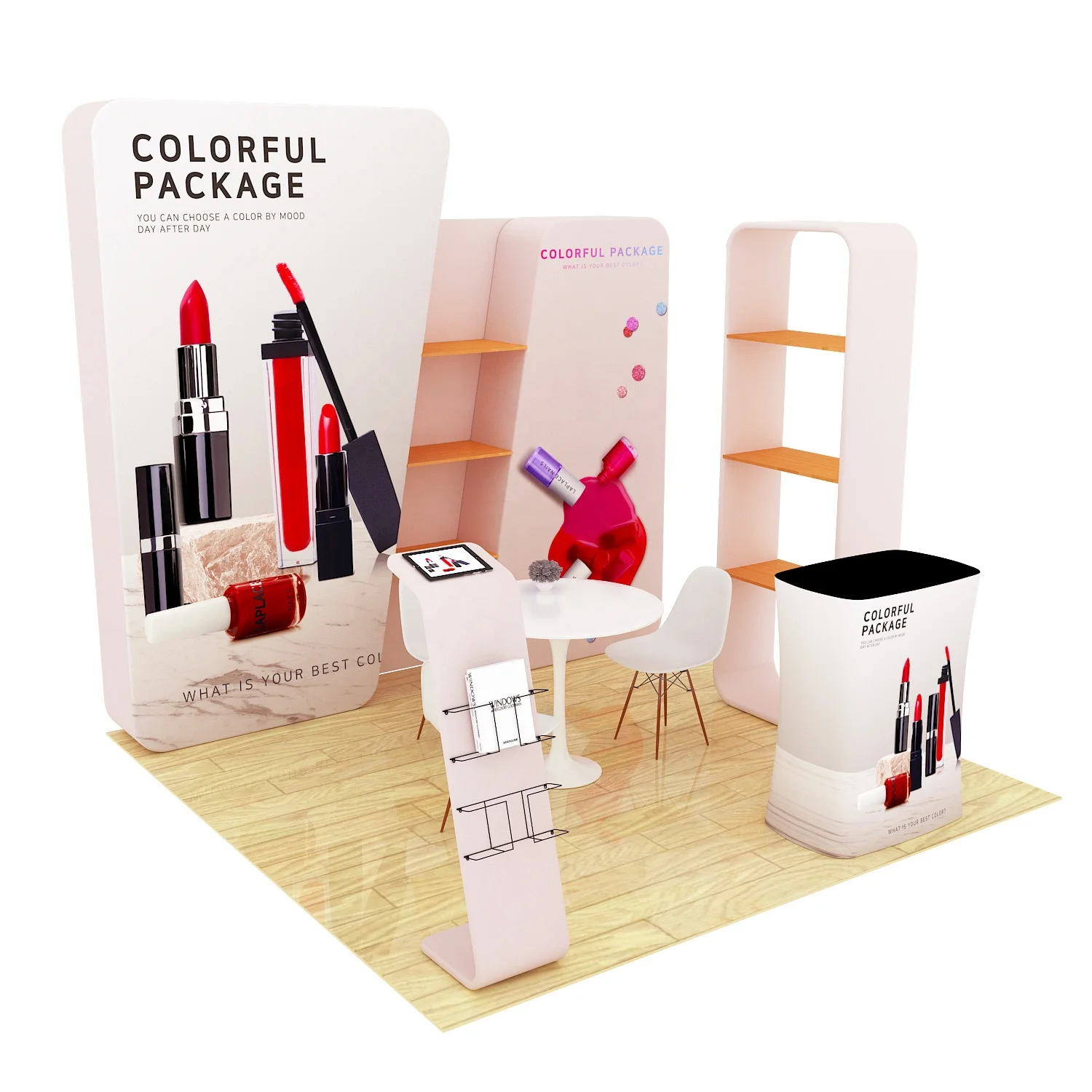 10ft custom trade show exhibition backdrop aluminum booth 3 x 3 stand booth