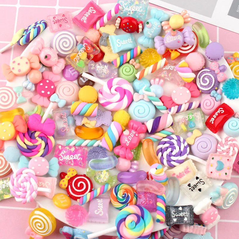 Kawaii Fruits Resin 3D Flatback Girls Food Sweet Nail Art Candy Charms For Nail Art Decoration
