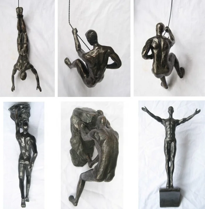 Polyresin wall climbing figurines