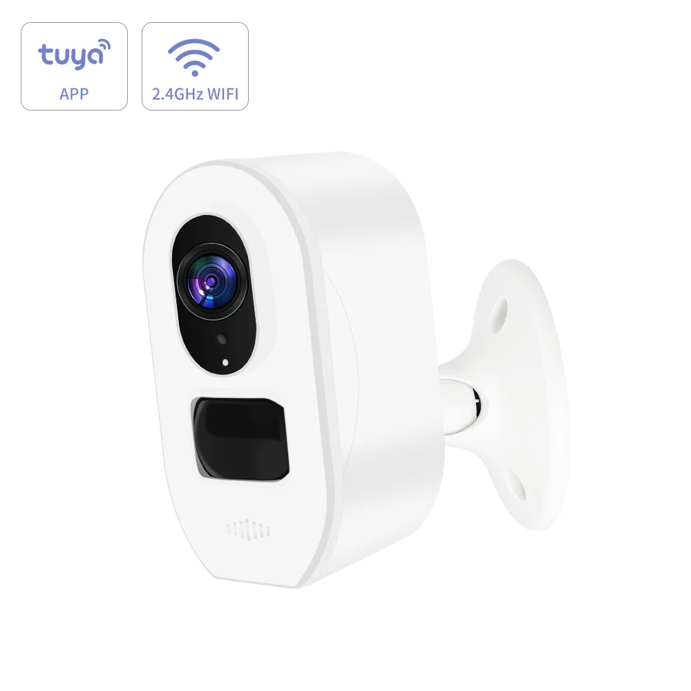 
Best Price New Arrival 1080p Tuya and Google Assistance Connection Wifi CCTV IR Solar Camera With Cloud Storage Build-in Sd Card 