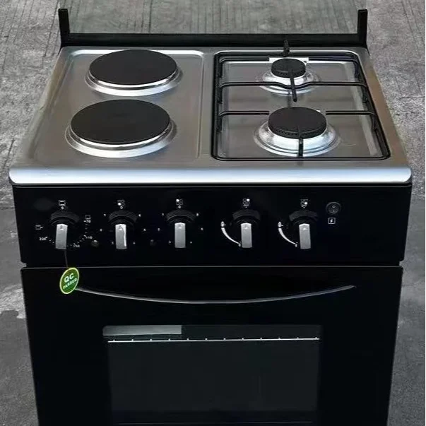 2 Gas 2 Electric +Electric Oven Multi Functional Stove and Oven All-in-one Kitchen Machine Free Standing Gas Stove With Grill
