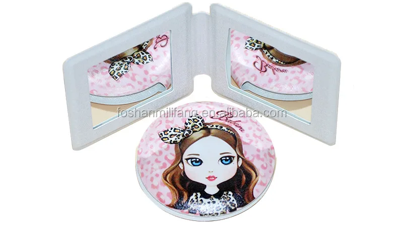 Hand Packet Woman Mirror Different Square Makeup Mirror Custom Cosmetic Hand Pocket Mirror