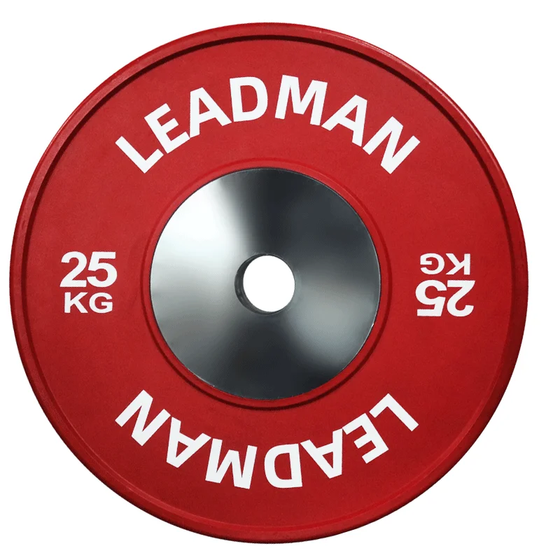 Free Weight Gym Equipment Weightlifting KG Rubber Competition Barbell Bumper Weight Plate