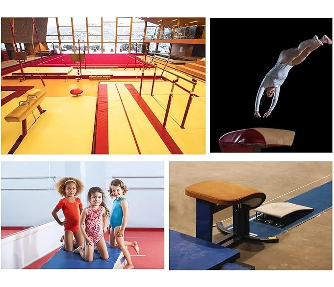Kids Trampoline Gymnastic Springboard Athletic Training Equipment Physical Fitness Training Equipment Long Jump Field Gymnastics
