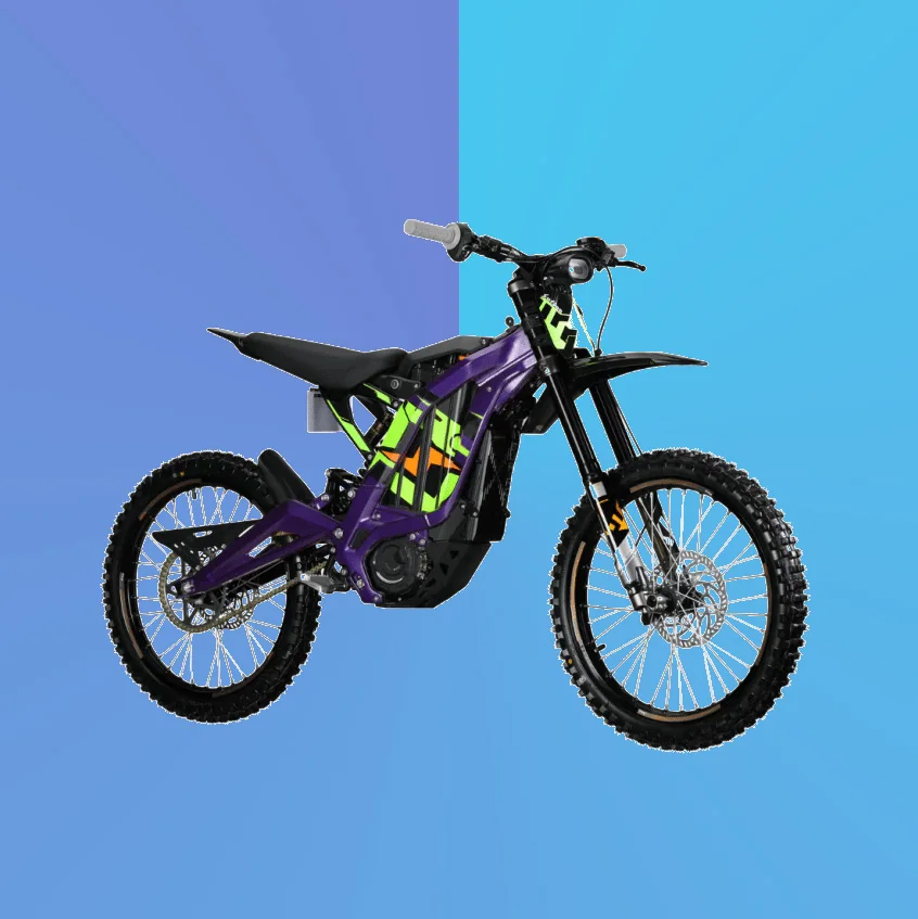Электрический мотоцикл Sur ron light bee x 2022 60 В 40ah 6000 Вт дорожный и оборудованный для захватывающих поездок