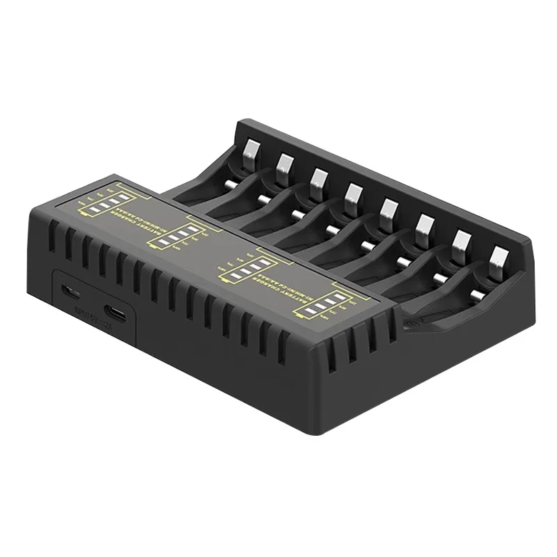 Быстрая USB зарядка PUJIMAX зарядное устройство AAA/AA для аккумуляторов защита от короткого замыкания Ni-MH/Ni-Cd перезаряжаемая аккумуляторная станция высокого