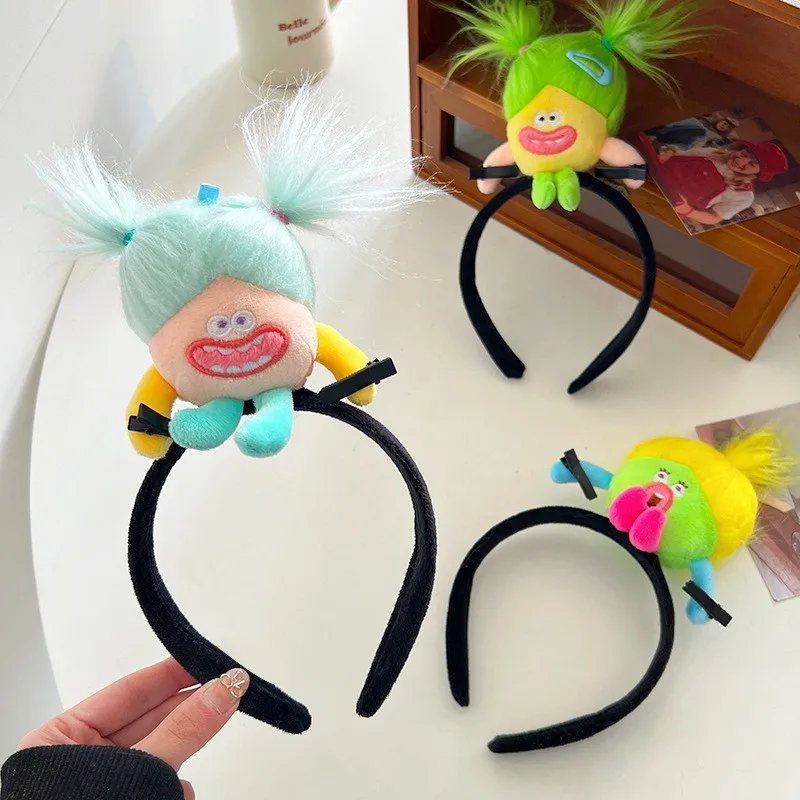 Funny Coral Fleece Doll Hairbands For Women Hoop Cartoon Girls Plush Headbands Headdress Party Cosplay Ornament Hair Accessories