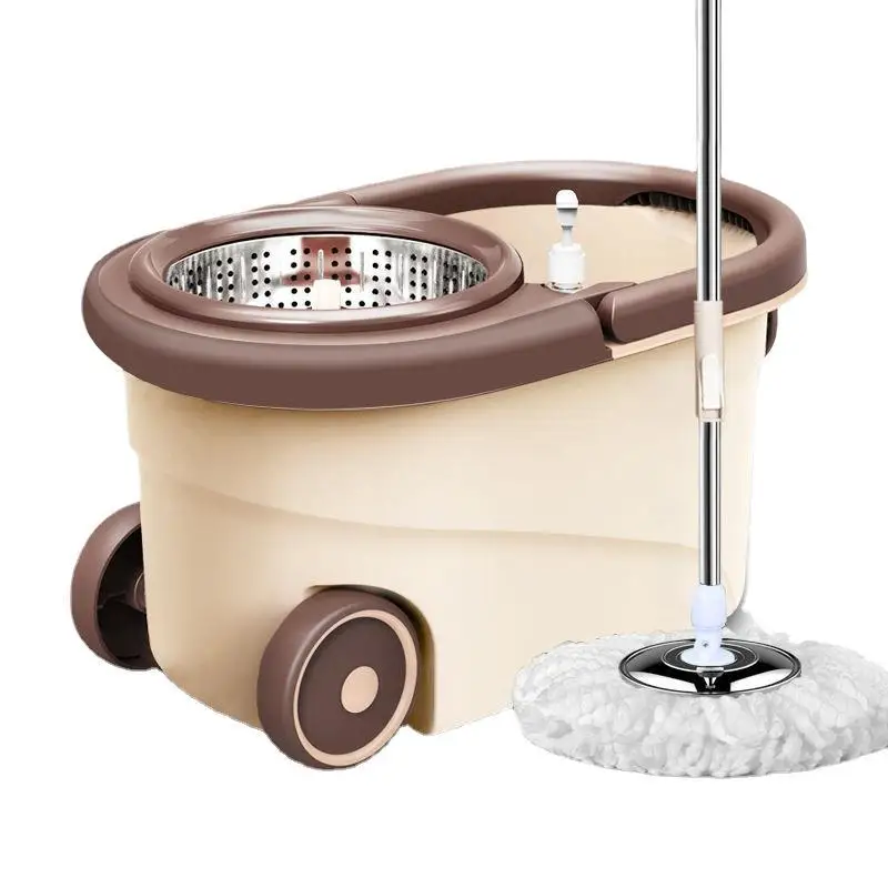 High Quality Magic 360 Spin Easy Clean Cyclone Floor Cleaning 16l Mop And Bucket Set With Big Wheels Stainless Steel Wringer