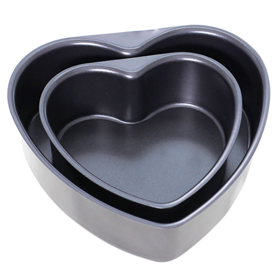 Lovely Heart Shape Fixed Bottom Baking Accessories Tools Set Cake Stencil Mold Decorating Supplies