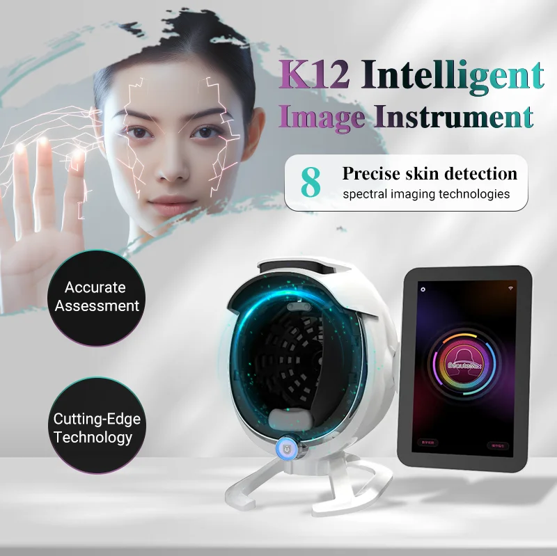 3D Intelligent Skin Analysis 8 Precise Skin Detection Analyzer Face Analysis Machine