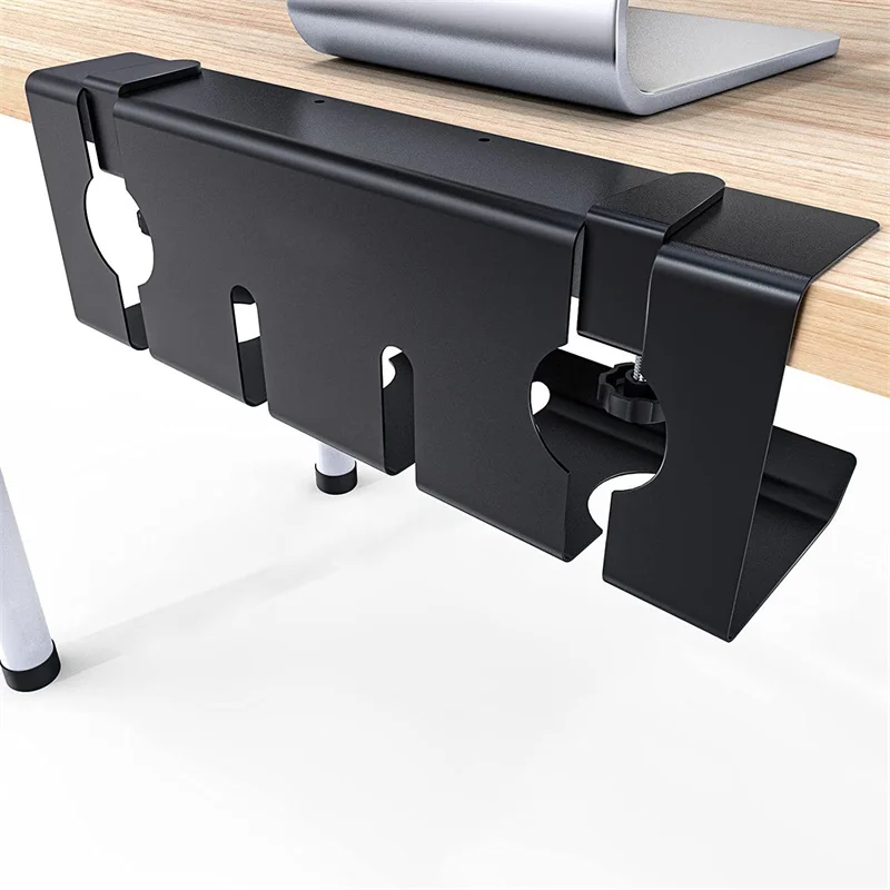 no drill under desk cable management tray