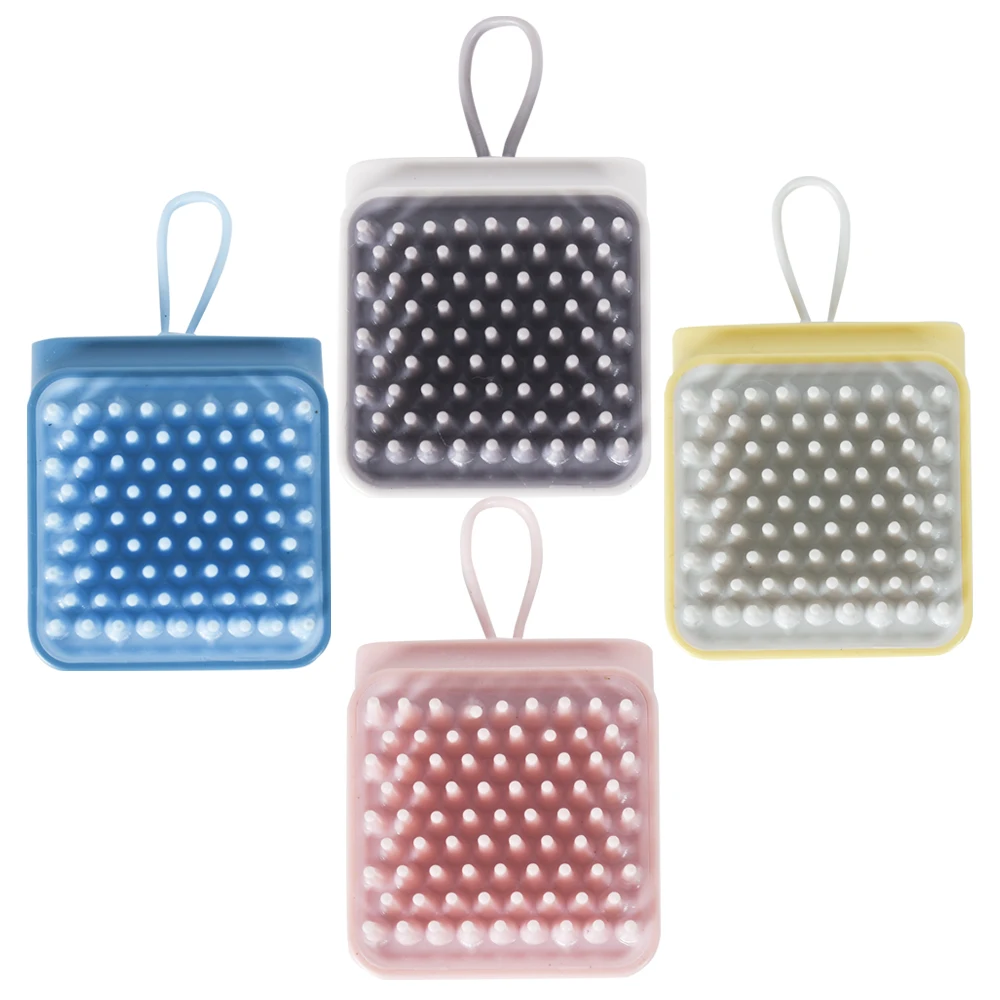 2022 OEM ODM Custom Logo Pet Bath Accessories For Dogs Liquor Scalp Massager Shampoo Silicon Synthetic Hair Brush