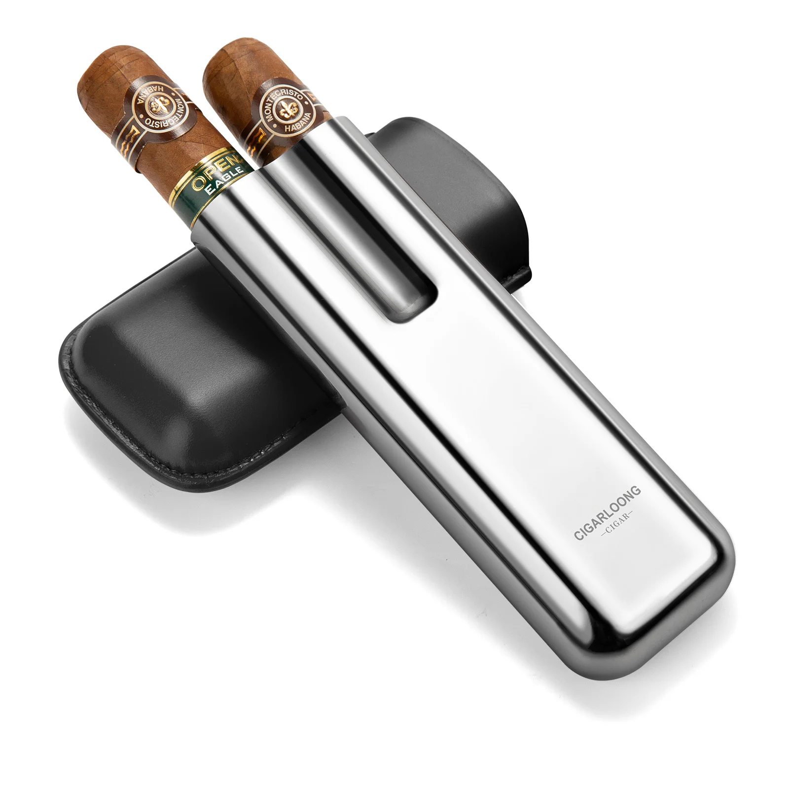 CIGARLOONG Cigar portable case protective  cigar case, moisturizing Cuban cigar pack 2 cigarette cases