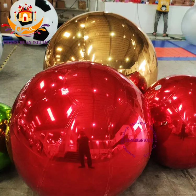 Christmas Decoration Supplies Big Shiny Inflatable Balls Globos Party Decoration Globos De Fiestas Inflatable Mirror Ball