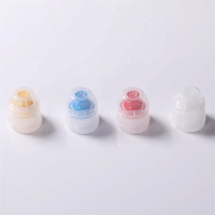 Factory Hot Sale 28-400 32mm Juice Concentrate Flip Top Suction Nozzle Cap With Silicone Valve