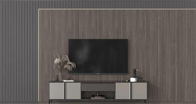 Cheap Wood Plastic Composite Indoor Decorative WPC Fluted Wall Panels