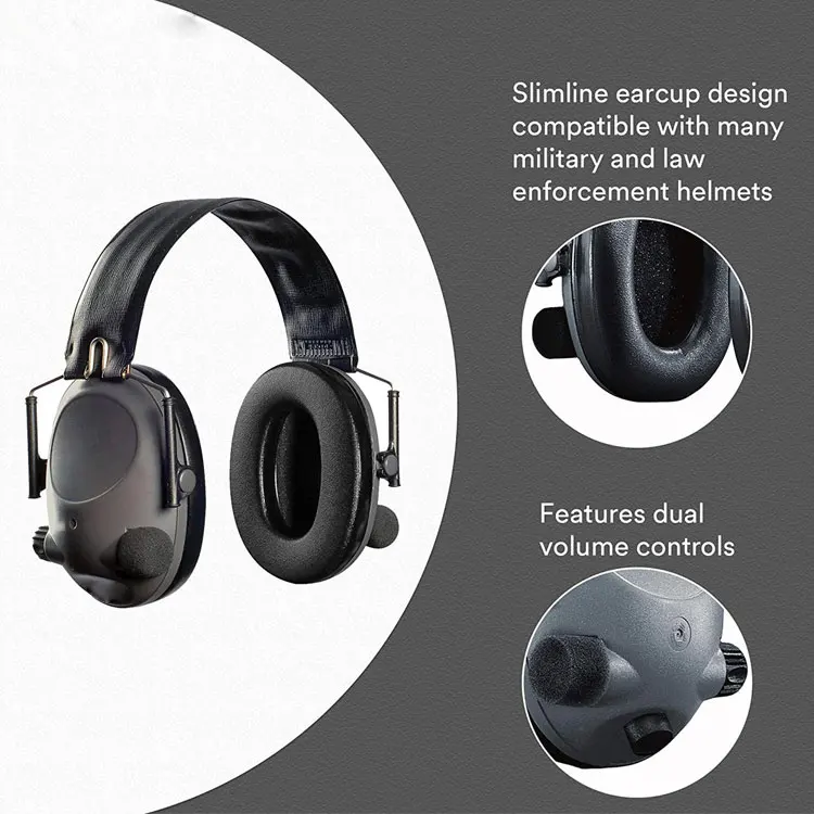 High quality Tactical Earphone General Earmuffs Sound Amplifier Electronic noise reduction wireless headphones