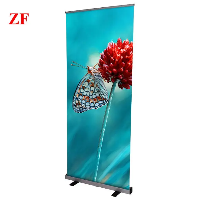 Chinese manufacture retractable roll up banner stand display aluminum for exhibition