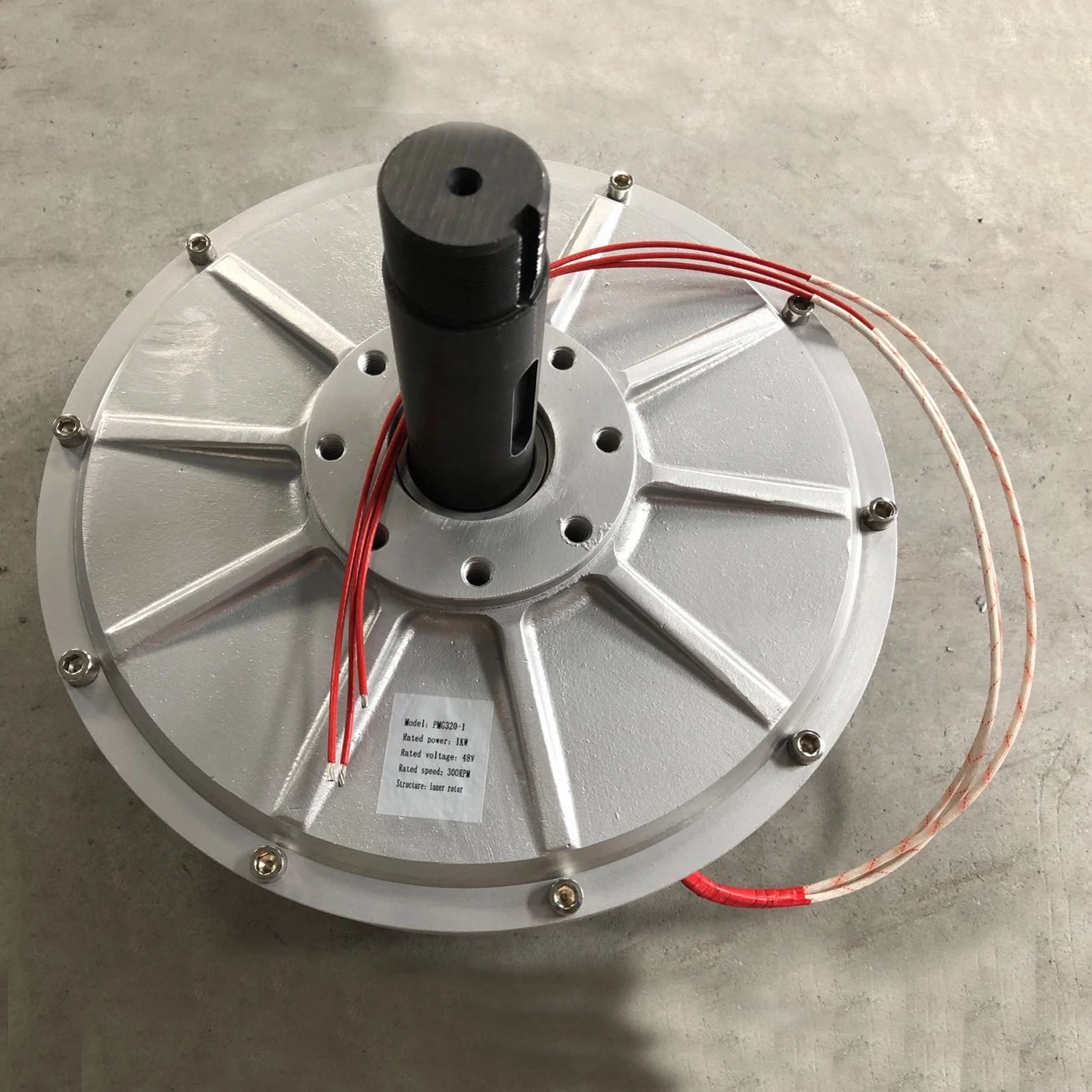 Axial Flux Three Phase Coreless Permanent Magnet Generator 5KW High RPM 220V 380V For VAWT