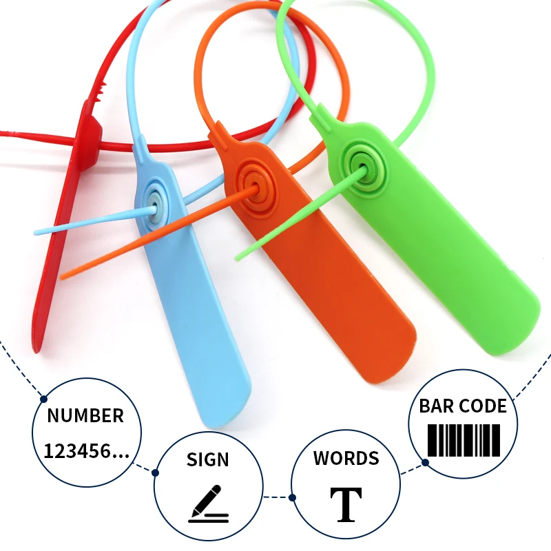 OYPS104 shoes bags clothes  security seal tag with logo printing 30cm length