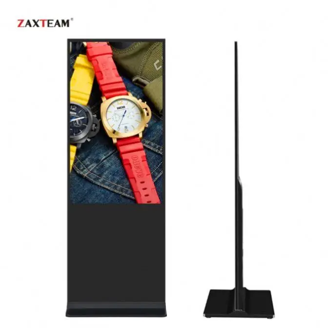 65 Inch Super Slim LCD Display Advertising Player Digital Signage Totem