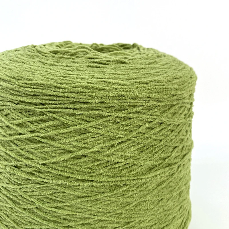 ZENGLONG textile wholesale colorful 100% polyester machine yarns fancy crochet 1/4.5Nm matte chenille yarn for DIY knitting