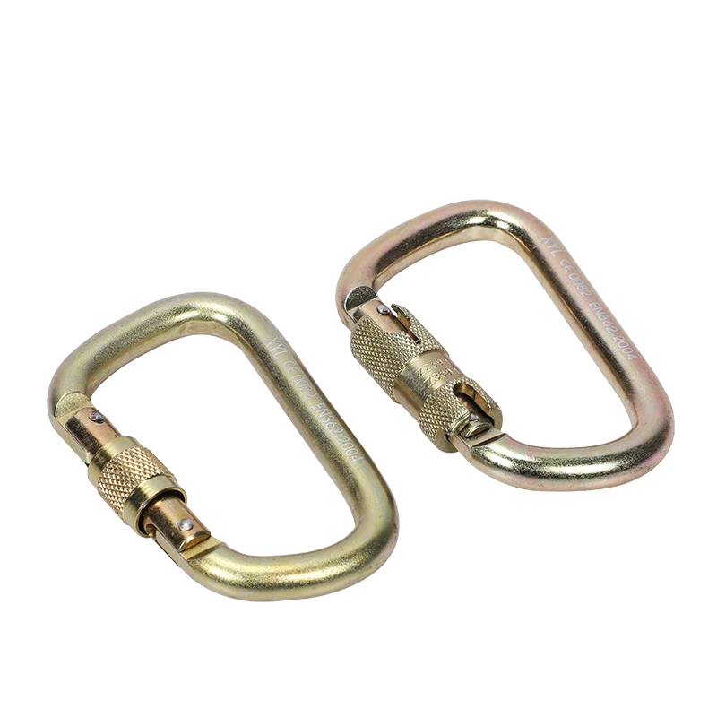 Производители поставляют D-образный резьбовой замок, сплав, сталь, альпинистский карабин с хорошим качеством для пеших прогулок, кемпинга