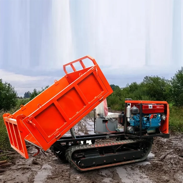 2 Ton 2.5 Ton 3 Ton Mini Palm Farm Transporter Crawler Carrier With Factory Price