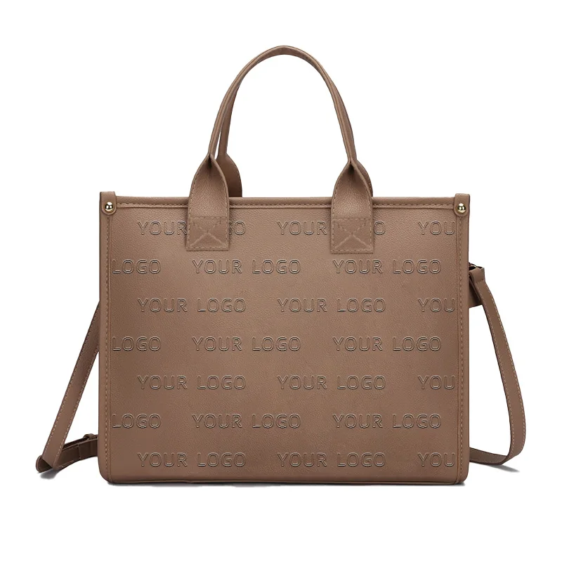 Custom Brand Logo Hand Bag New Designer Luxury Classic Manufacturer Business Ladies Handbags Pu Leather Fashion Womens Tote Bags