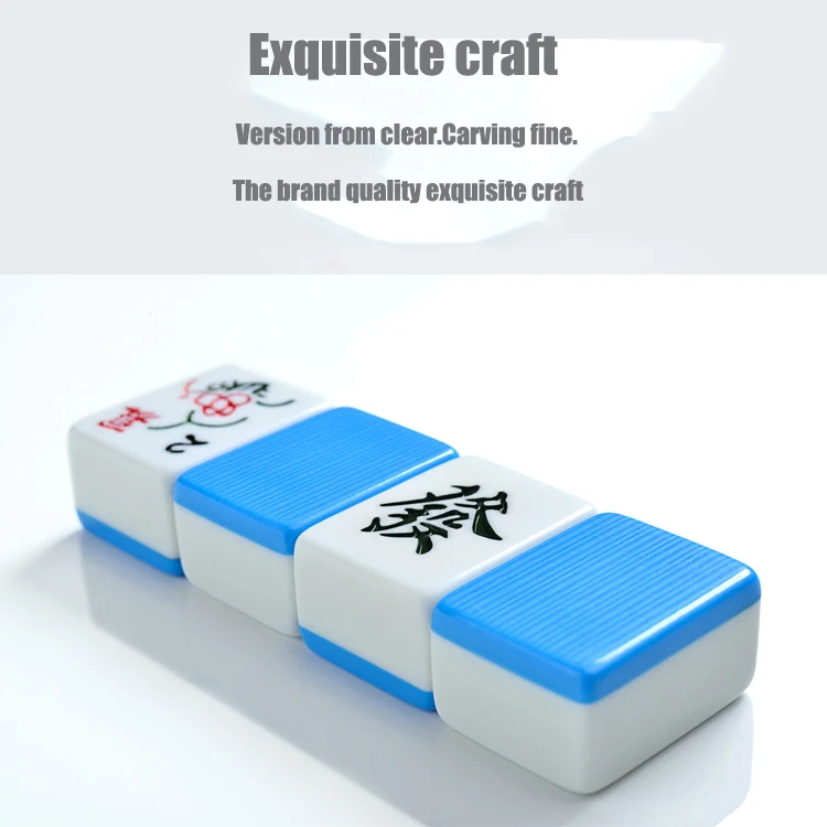 
Hand Rub Medium Household Entertainment Customised Game Blue Mahjong Tiles 