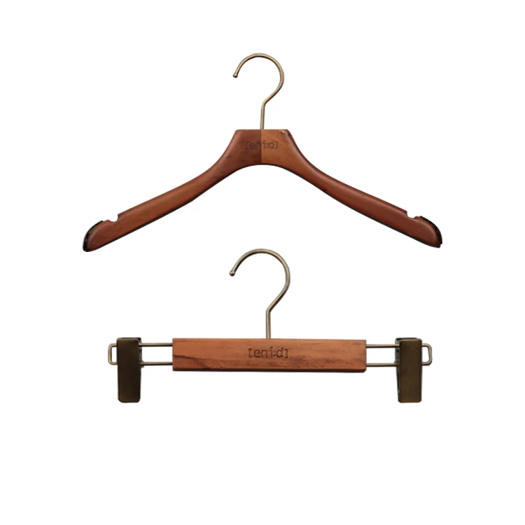 Fashion store Decorative coat hanger Non Slip Wooden Hanger