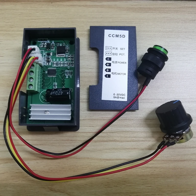 CCM5D Mini Motor PWM Controller DC 6V-30V 8A Digital Display LED 6V 12V 24V 12 Volt V Motors Controller Variable Speed Regulator