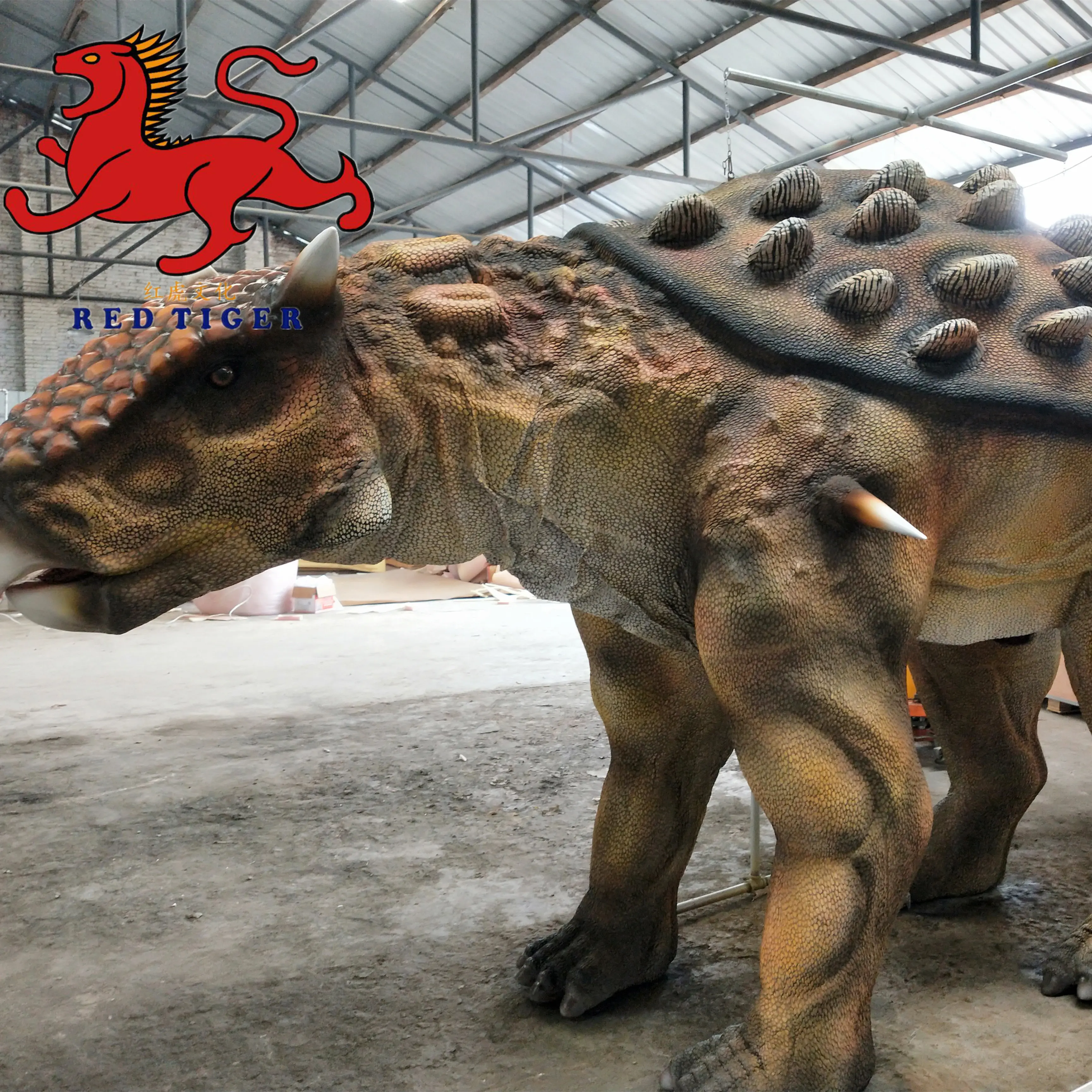 DC-7 Rubber dinosaur costume robot costumes realistic walking with hidden legs