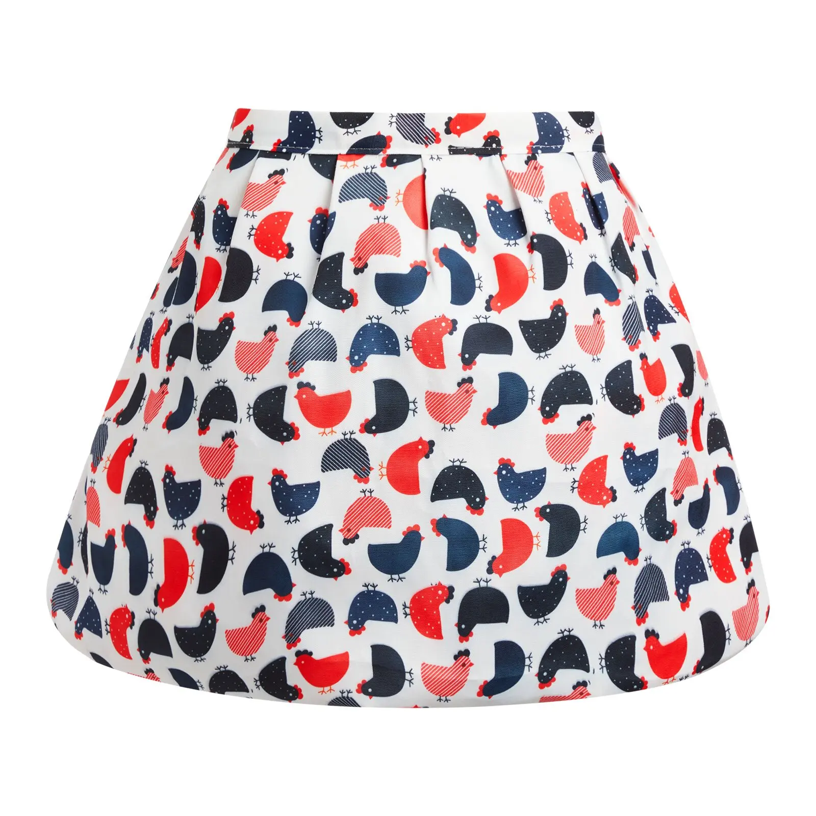 Gardening Harvest Aprons Style Chick Printed Pattern Hands-free Waist Apron with Adjustable Bandage + 2 Pockets Polyester aprons