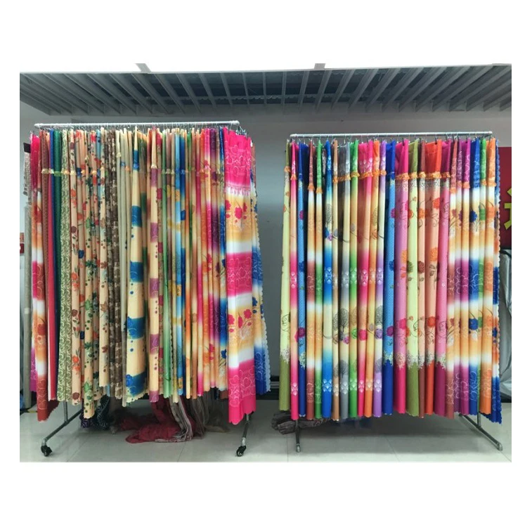 Ready Made Yiwu Blackout Cheap Floral Printed Curtains Door Curtains Southeast Asia Cheap Blinds Window Curtain Fabric African